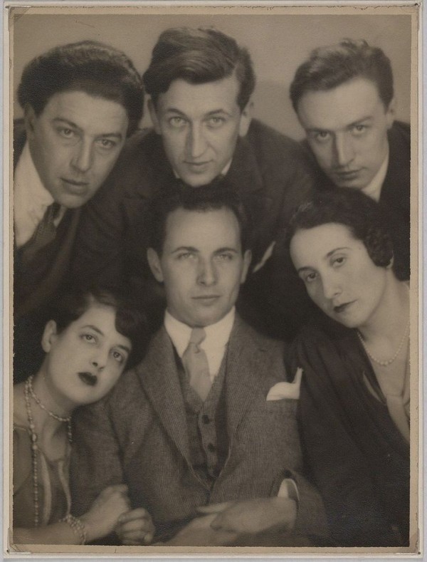  André Breton, Simone Kahn, Louis Aragon, Max Morise at the marriage of Roland Tual and Colette Jeramec, photo by Man Ray. Mind. Blown.